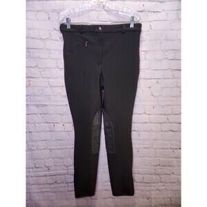 Tuff Rider Riding Breeches 32 X 27L Green Equestrian Read Description Knee Patch